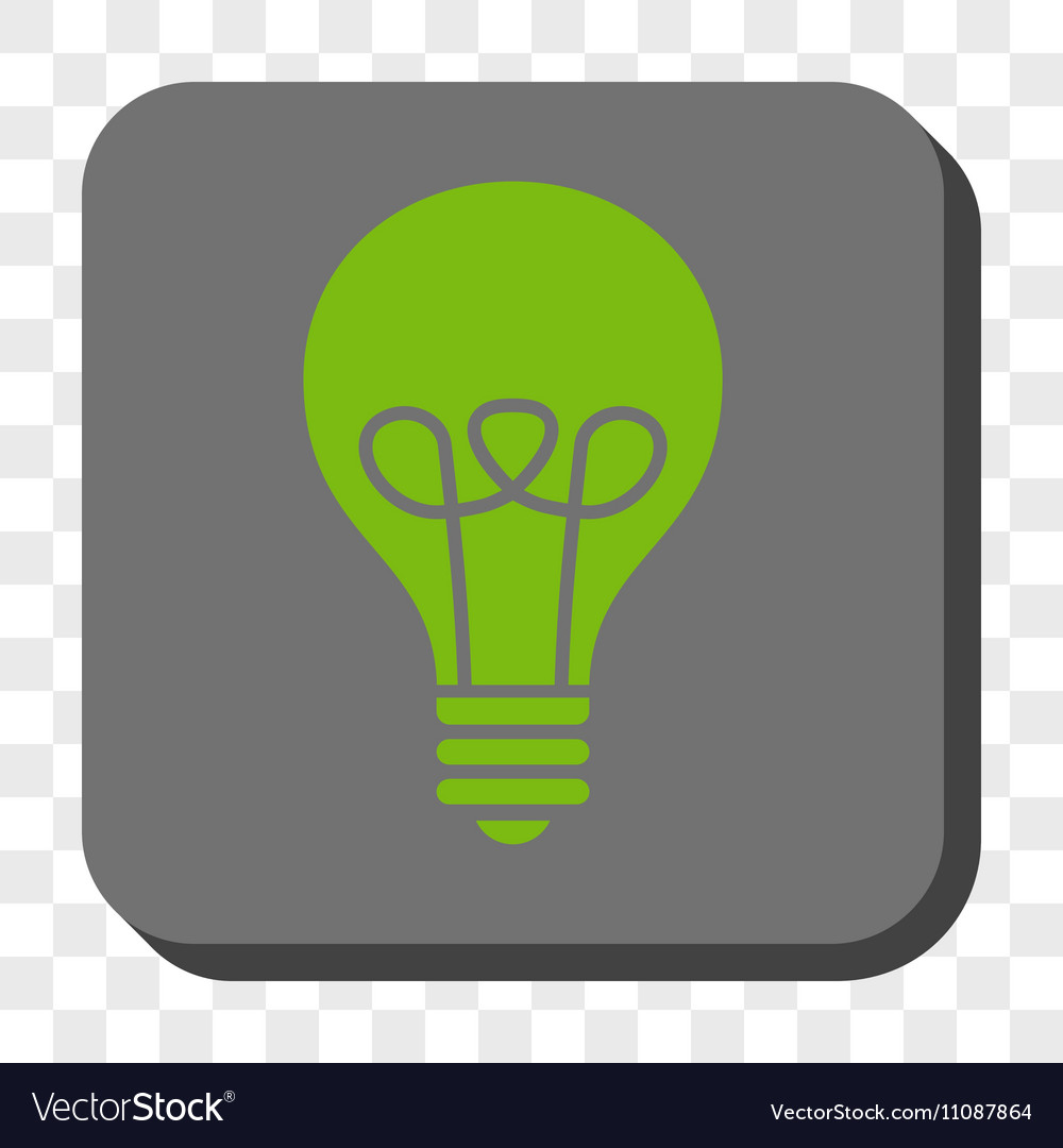 Lamp bulb rounded square button