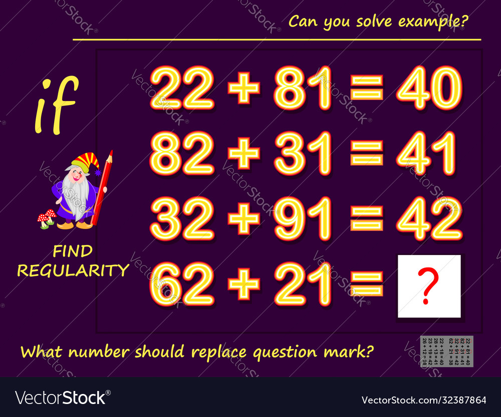 Logic Puzzle Game for Children and Adults. Find the Numbers from 1