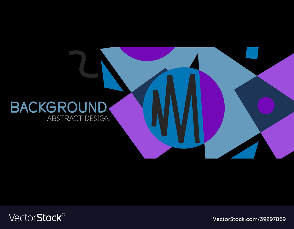 Abstract background blocks lines triangles vector image Abstract background blocks lines triangles