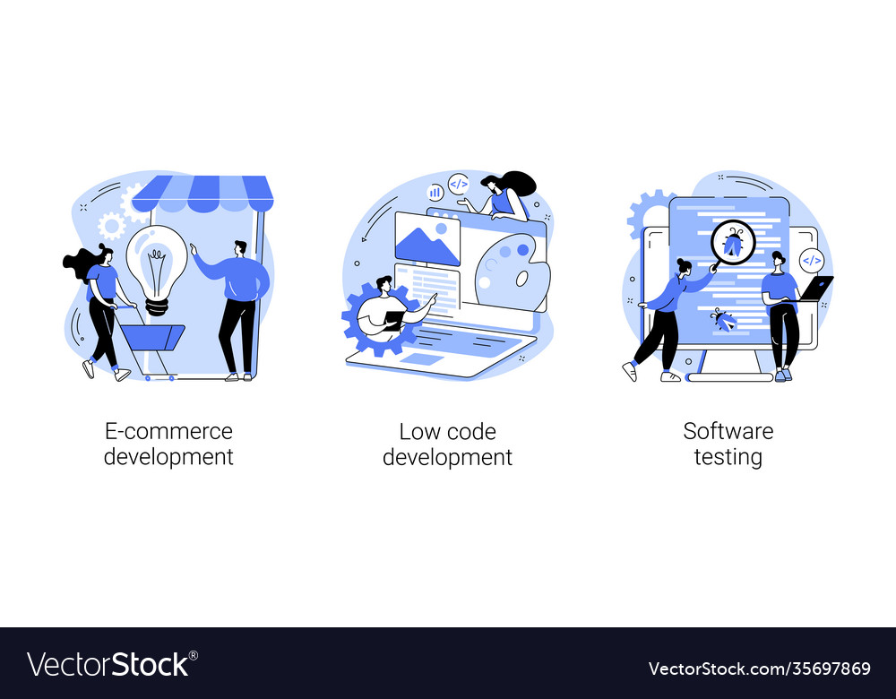 Application software abstract concept vector image Application software abstract concept