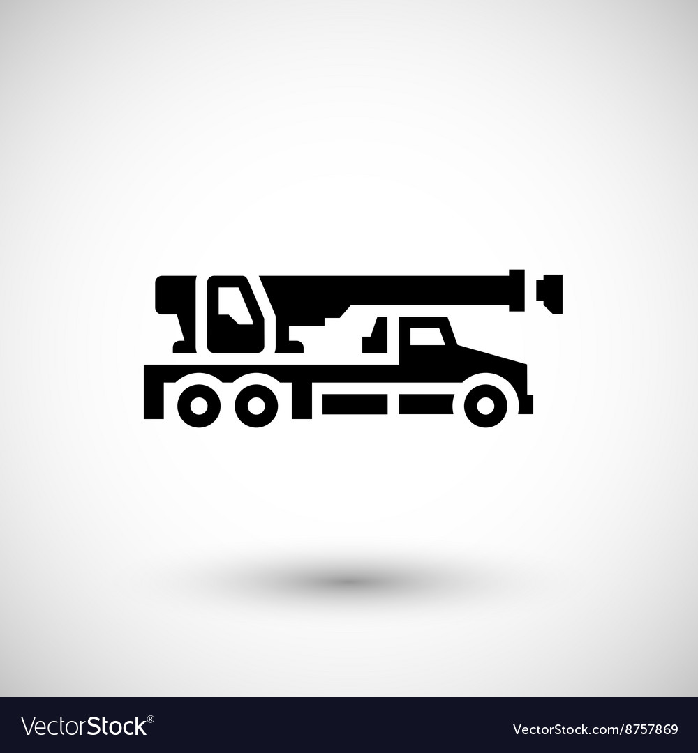 Crane truck icon Royalty Free Vector Image - VectorStock