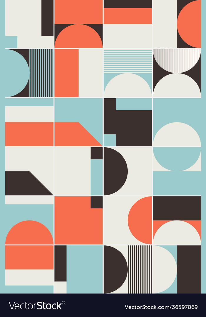 Deconstructed abstract pattern design vector image Deconstructed abstract pattern design