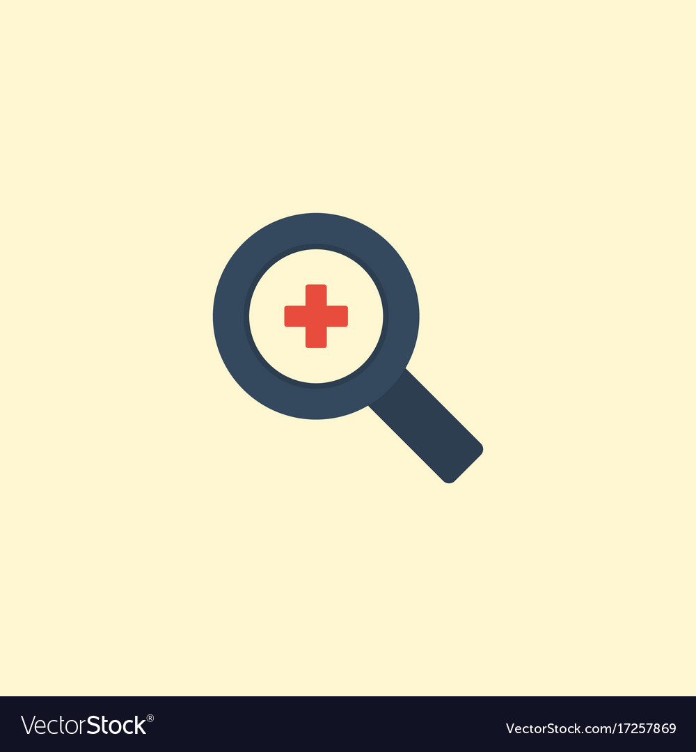 Flat icon zoom in element