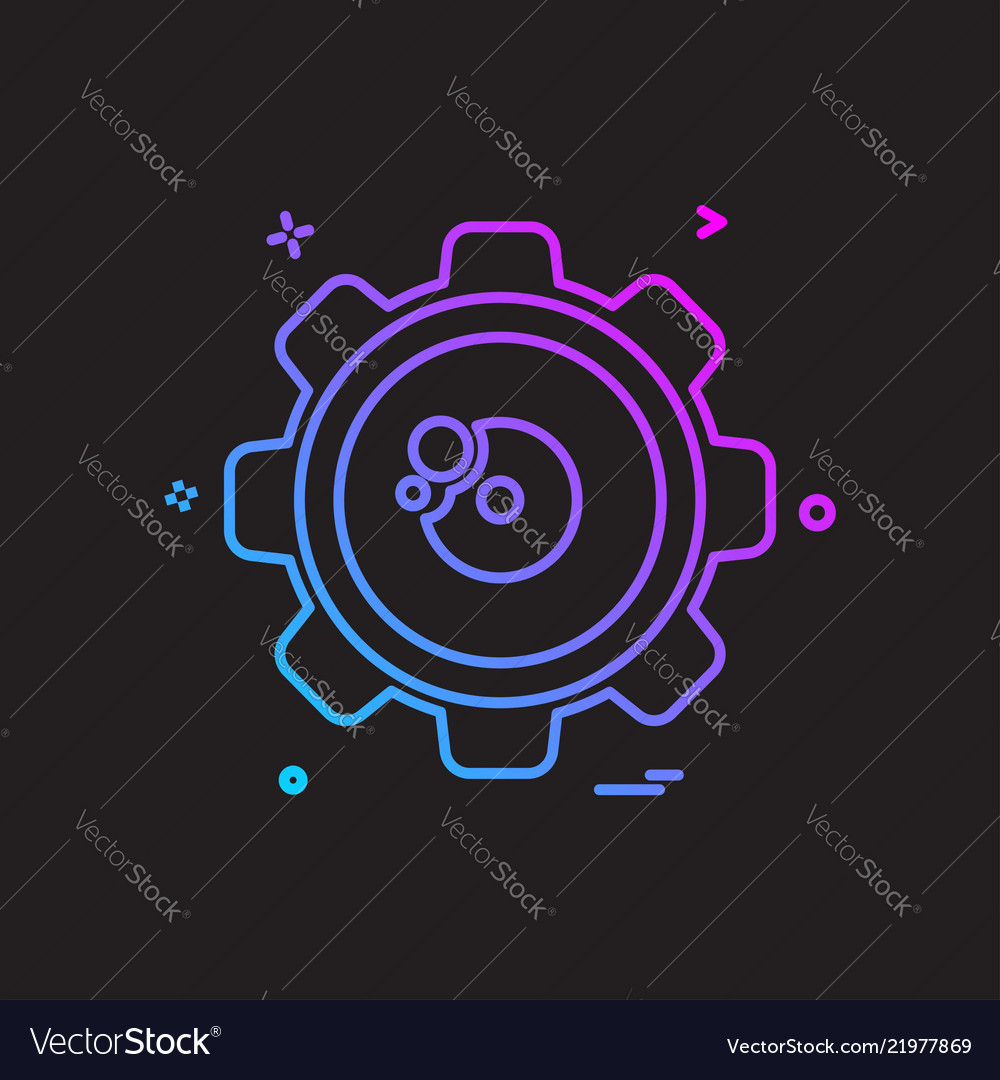 Gear icon design Vector Image Gear icon design