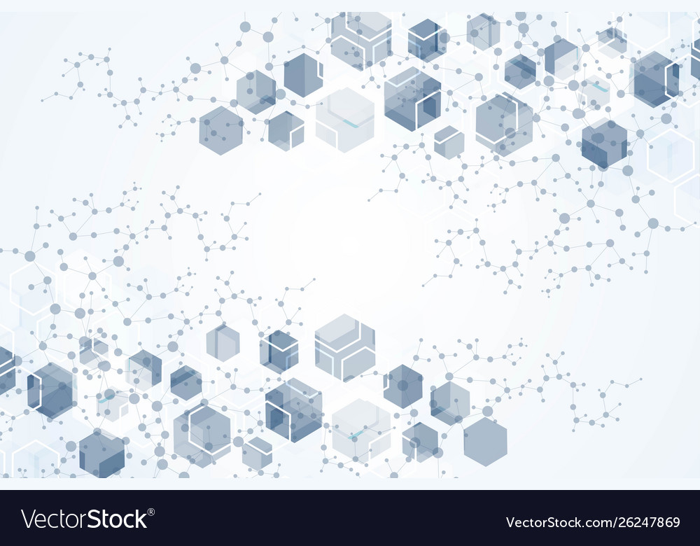Science network pattern connecting lines and dots Vector Image Science network pattern connecting lines and dots