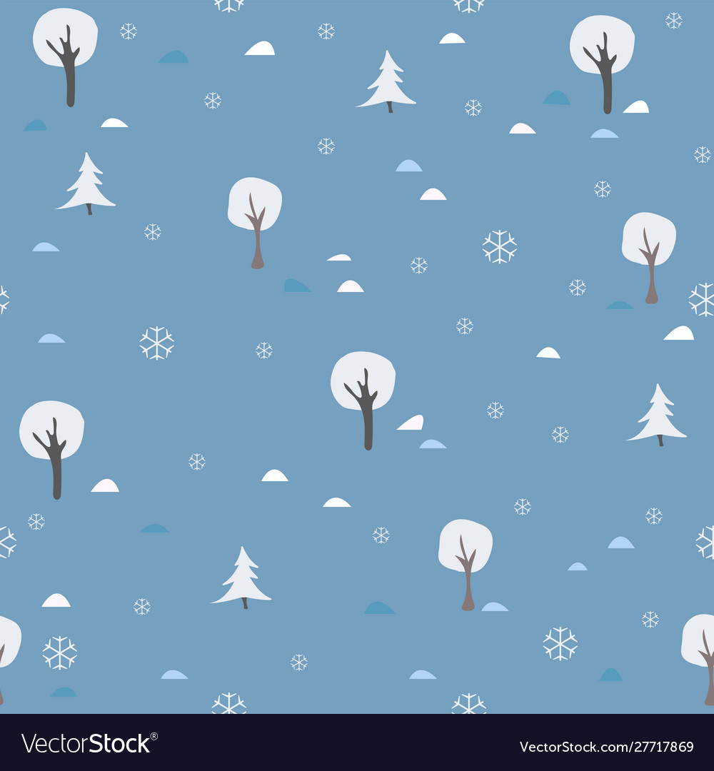Seamless tree pattern