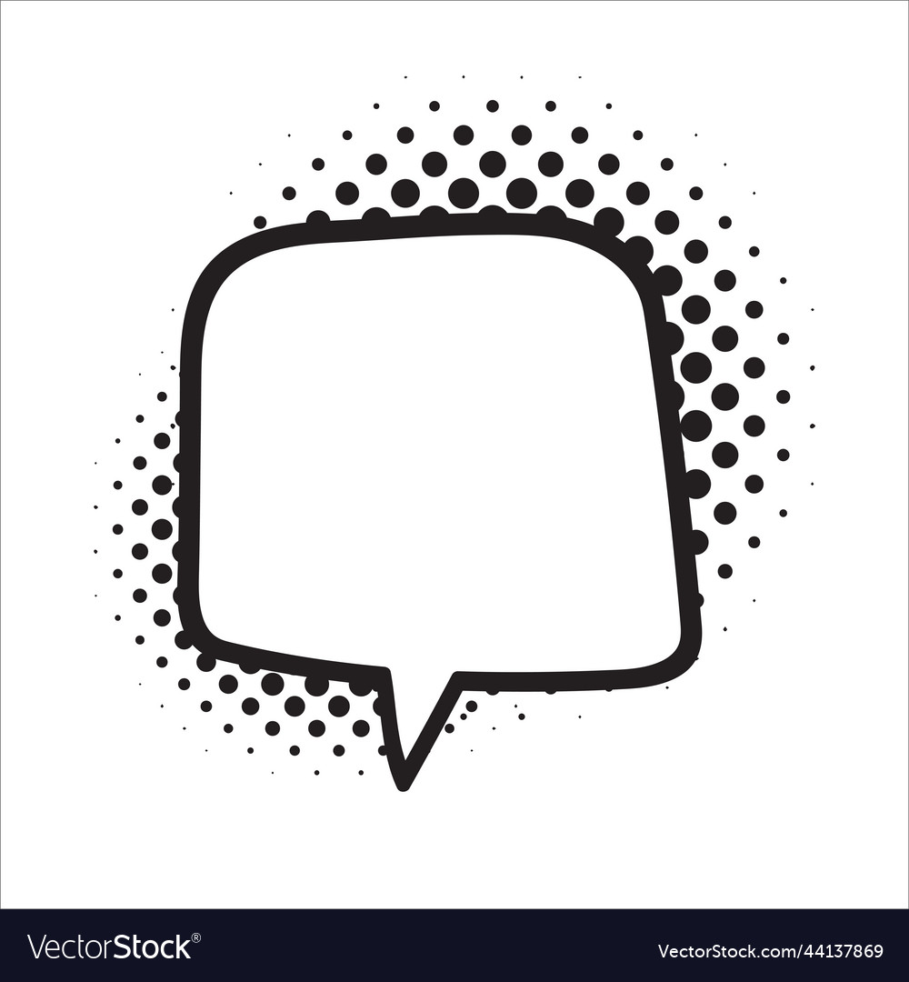 Speech bubble for entering conversation messages vector image Speech bubble for entering conversation messages