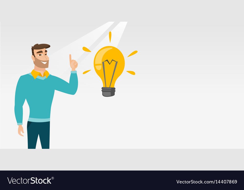 Student with Idea Bulb