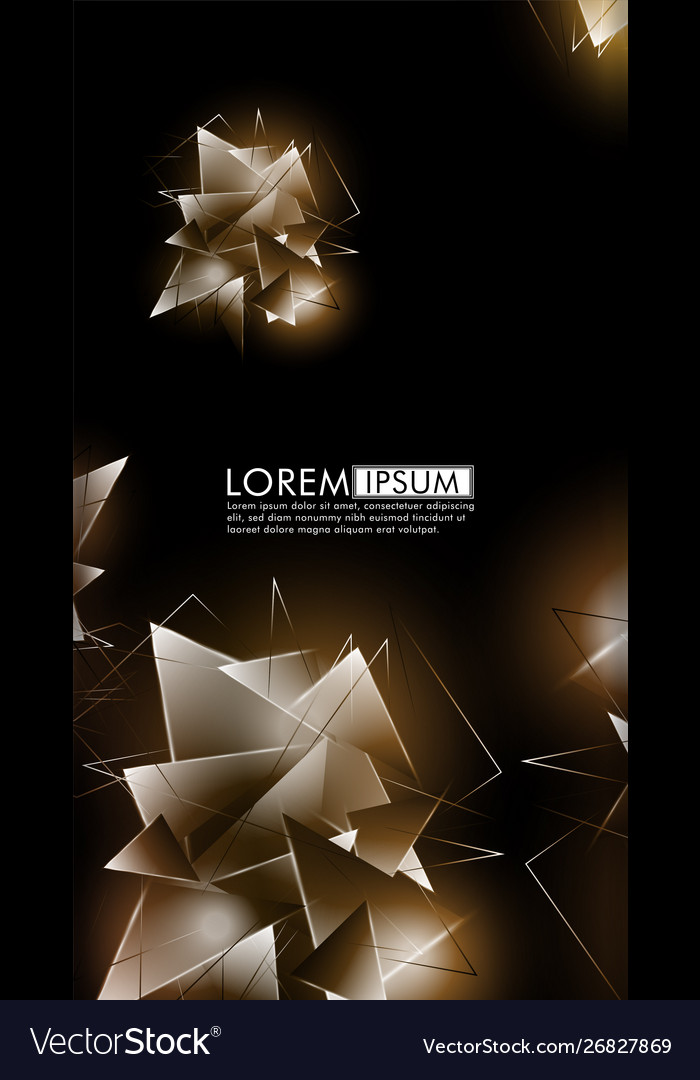 Vertical triangle background abstract composition vector image Vertical triangle background abstract composition