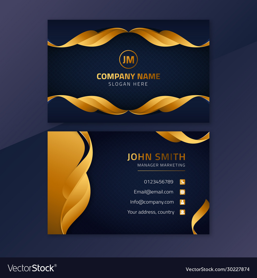 Abstract shapes business card pack business Vector Image