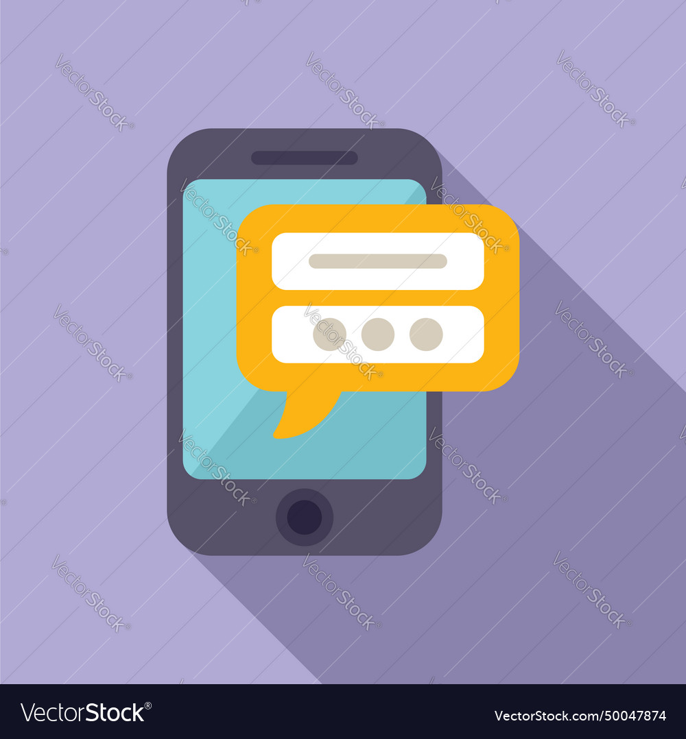 Data phone info icon flat document protect Vector Image