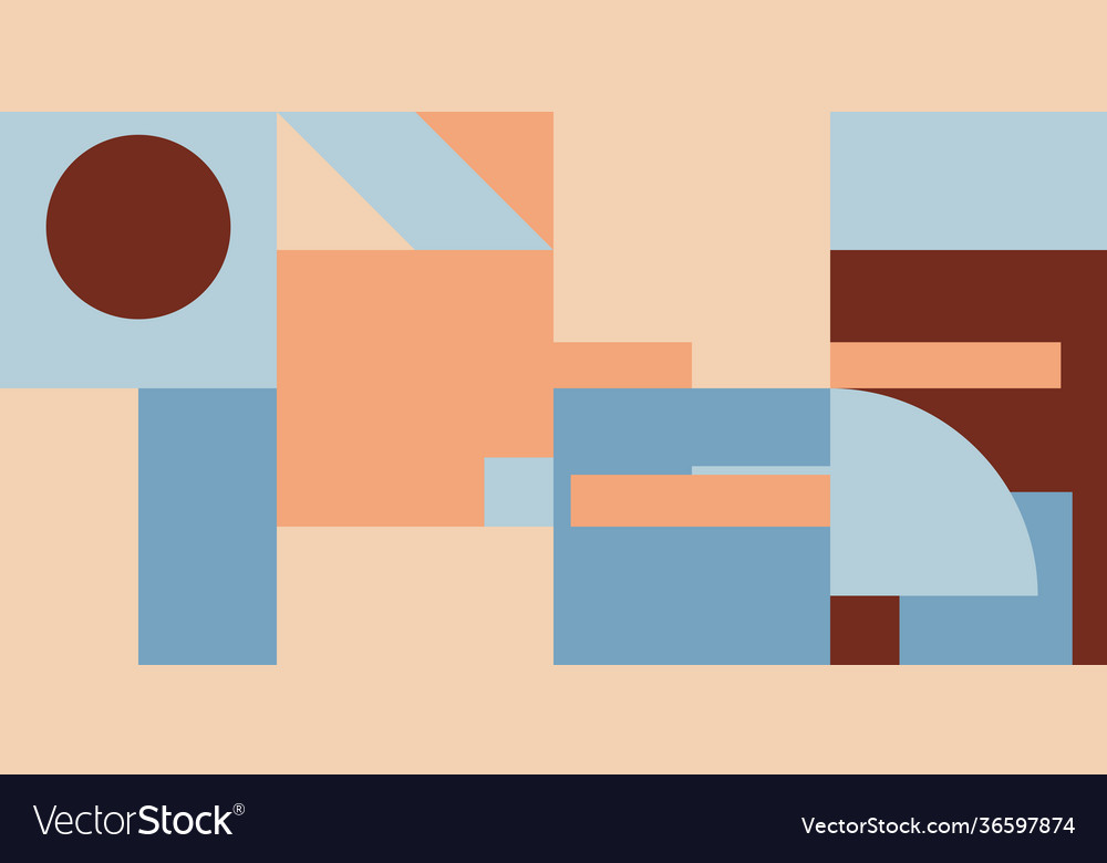 Deconstructed abstract pattern design vector image Deconstructed abstract pattern design