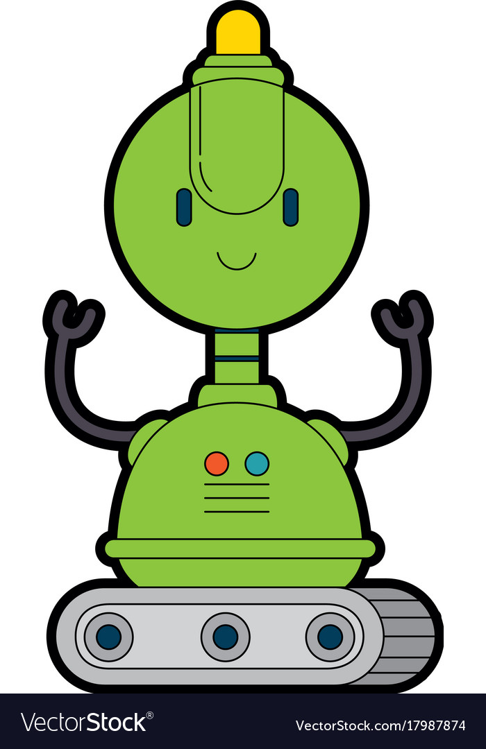 Electronic robot with wheels