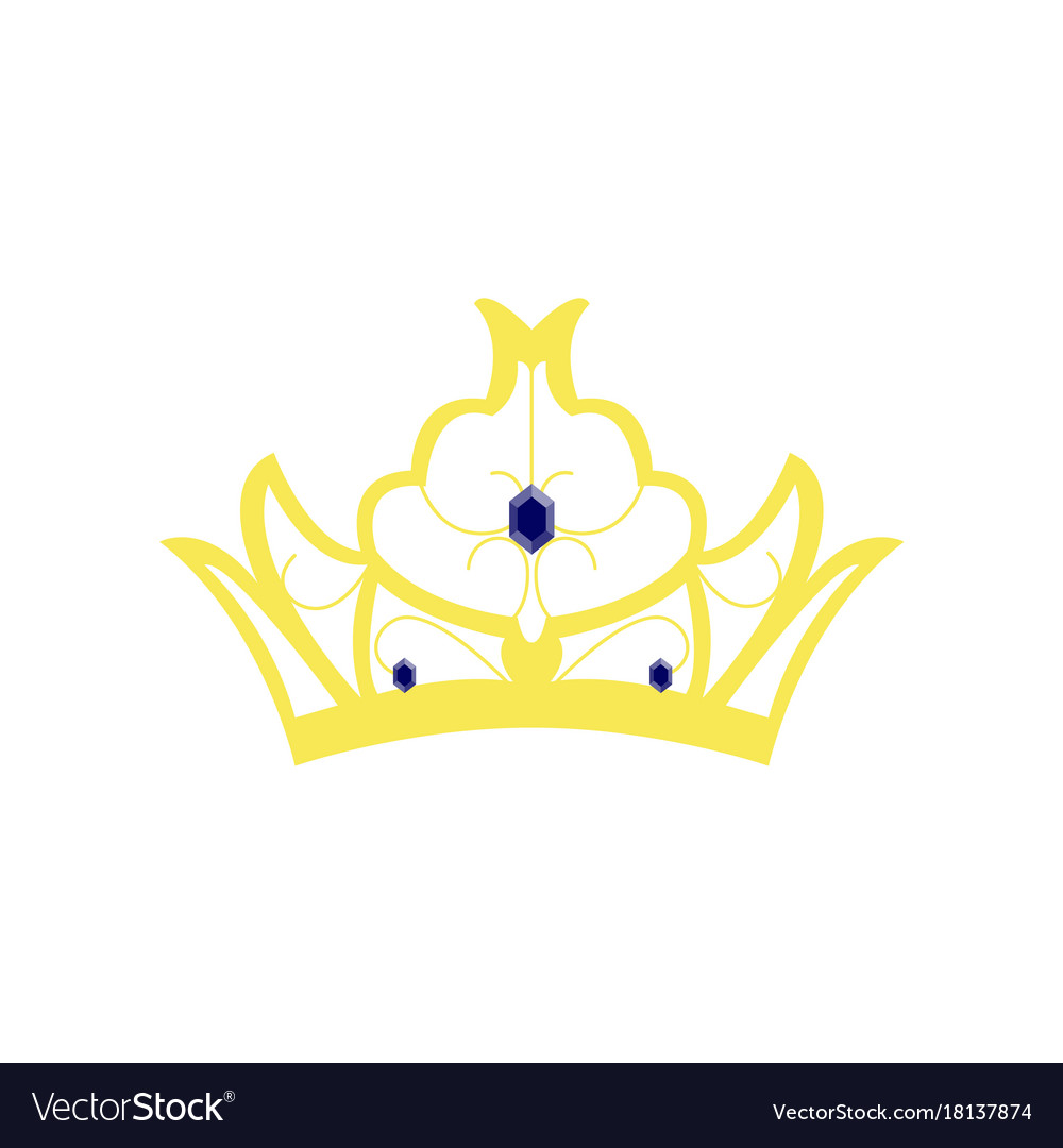 Flat icons on theme of andorra crown