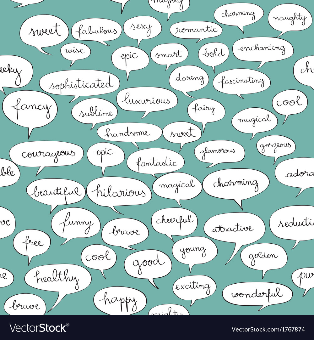 Green speech bubbles pattern