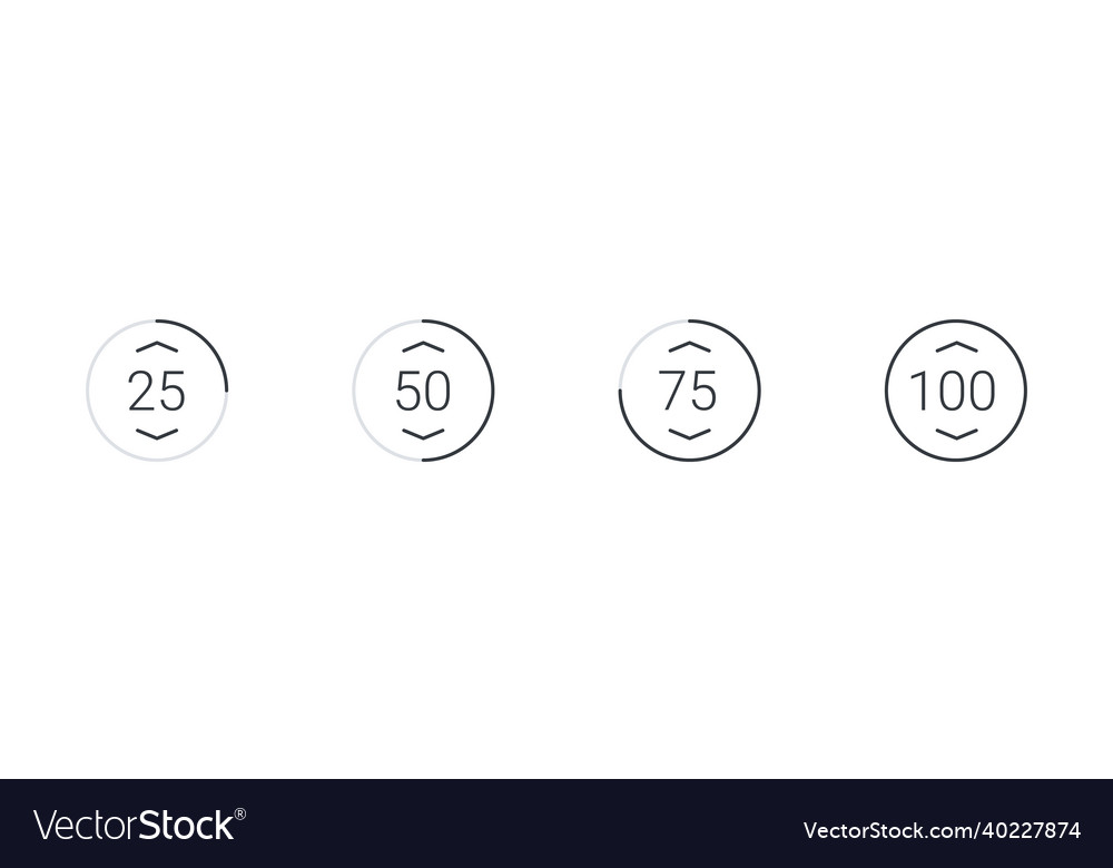 Loading icon bar concept vector image Loading icon bar concept