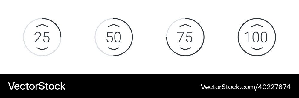 Loading icon bar icon concept Royalty Free Vector Image