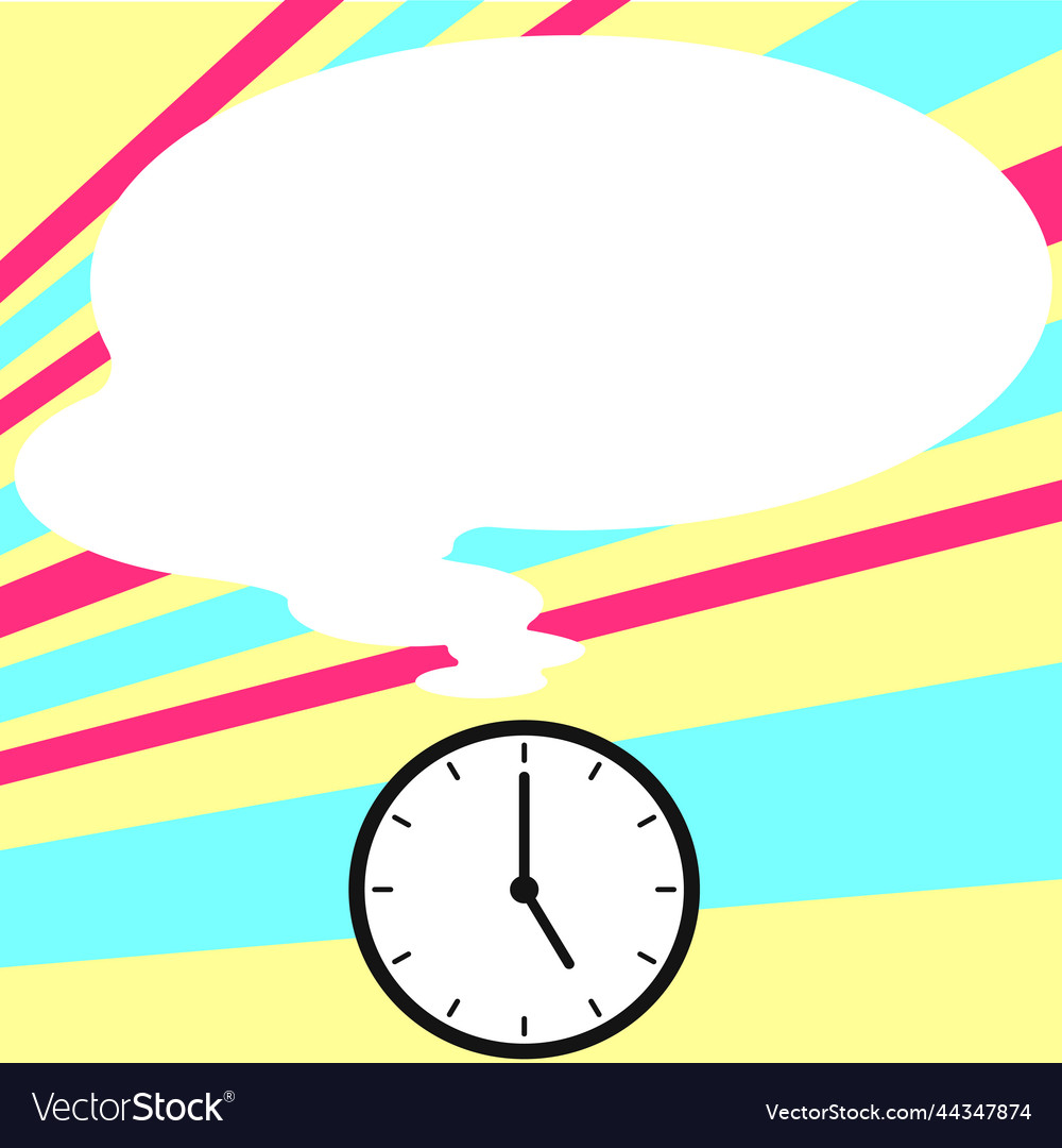Presenter with conversation bubble showing new vector image Presenter with conversation bubble showing new