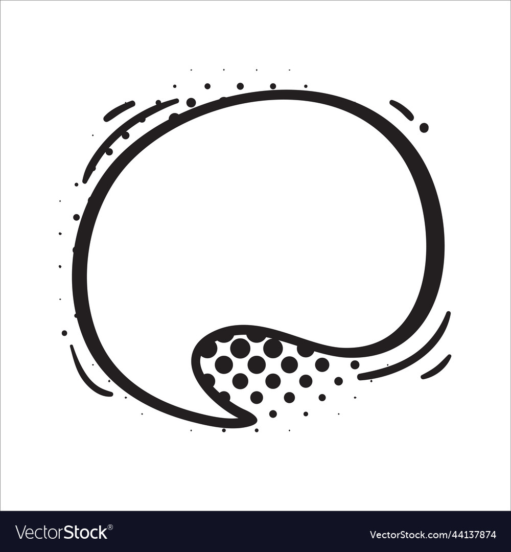 Speech bubble for entering conversation messages Vector Image Speech bubble for entering conversation messages