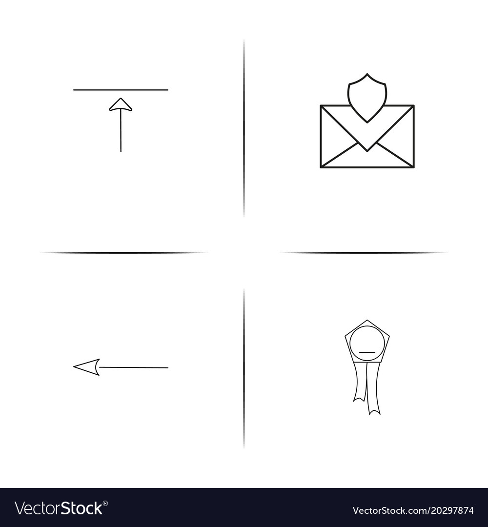 Web and text simple linear icon setsimple outline