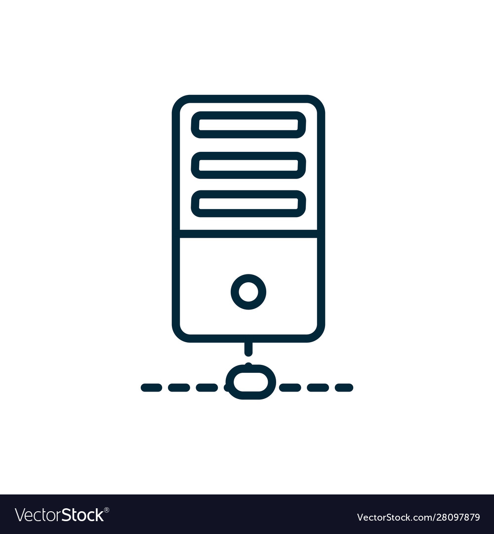 Database server connection internet things line