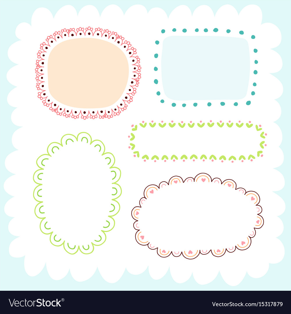 Doodles cute elements Royalty Free Vector Image