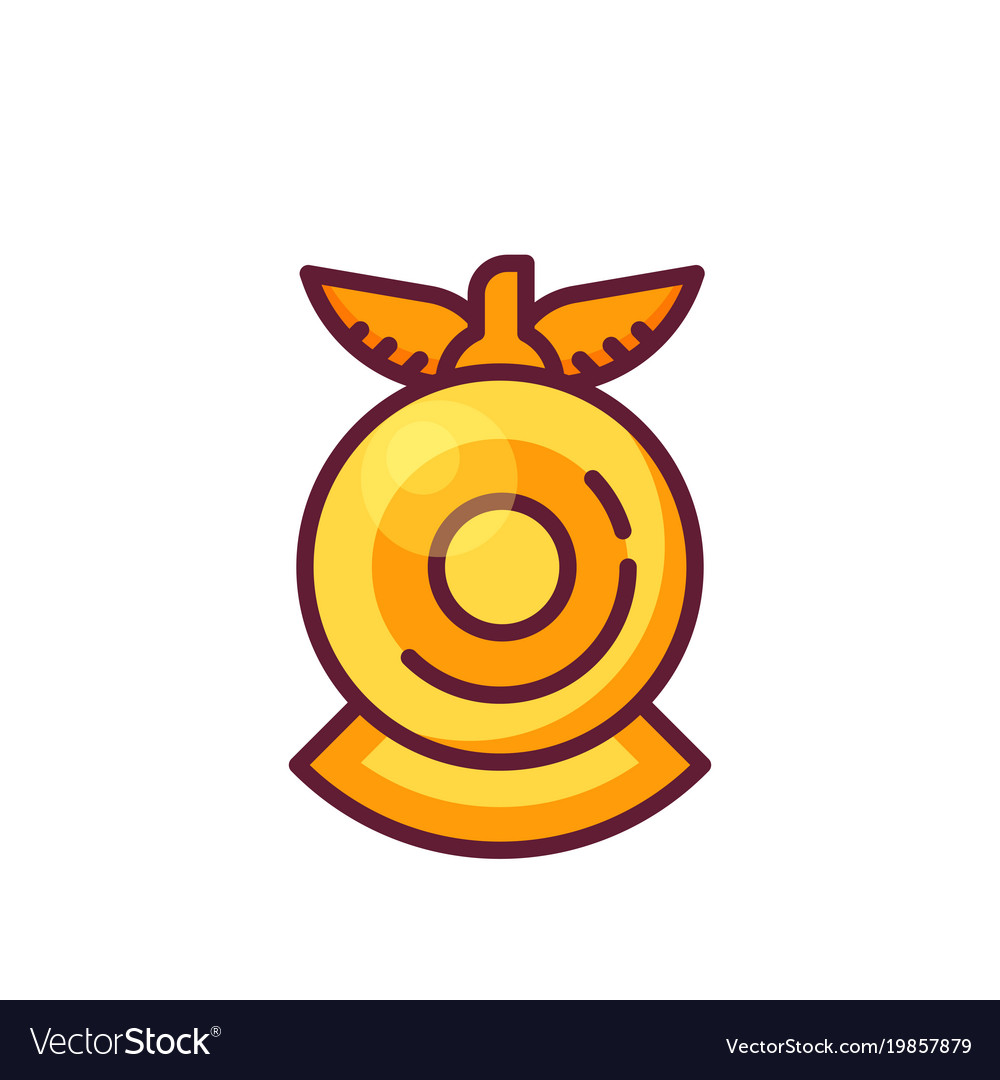 Firefighter badge or fire emblem Royalty Free Vector Image