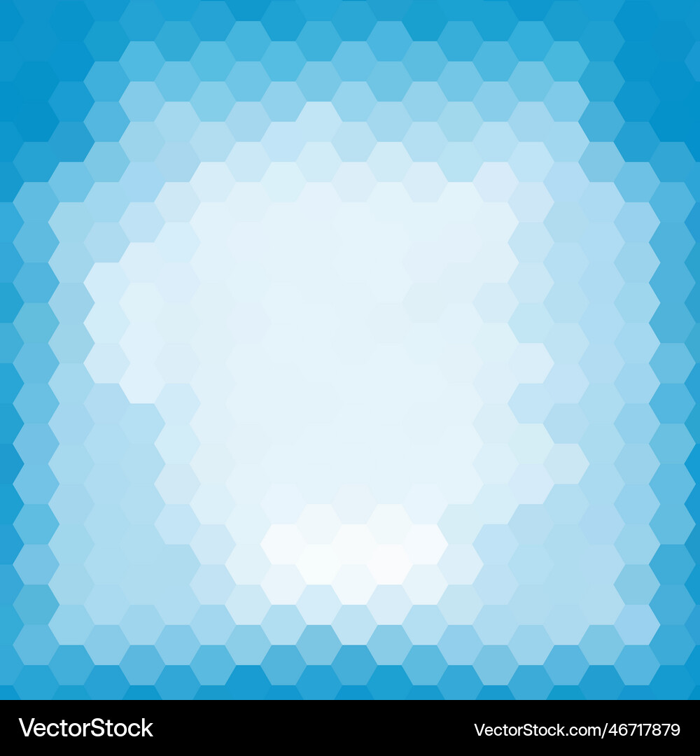 Light blue abstract hexagons background Royalty Free Vector