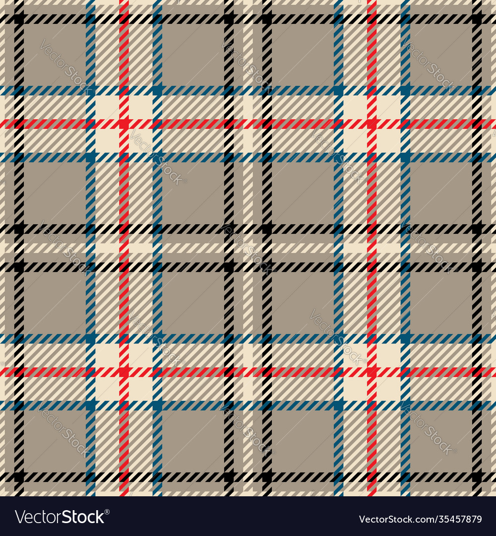 Tartan seamless pattern in multiple colours Vector Image Tartan seamless pattern in multiple colours