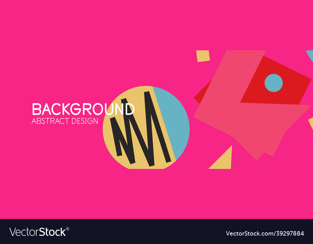 Abstract background blocks lines triangles vector image Abstract background blocks lines triangles