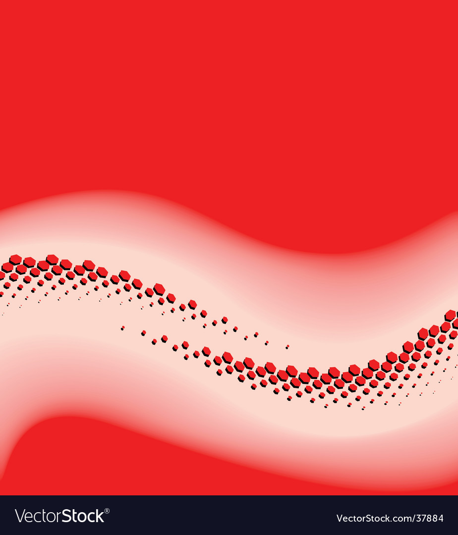 Abstract red background with waves