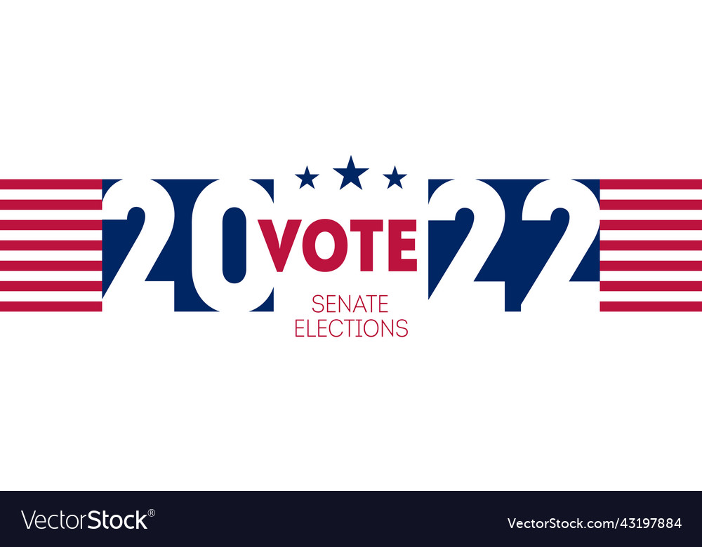 Banner for the united states senate elections Vector Image