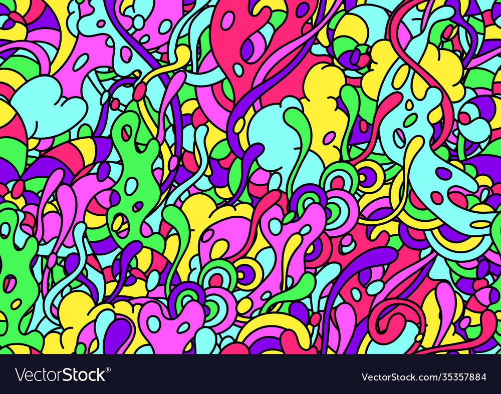 Colorful Slime & Tentacle Pattern