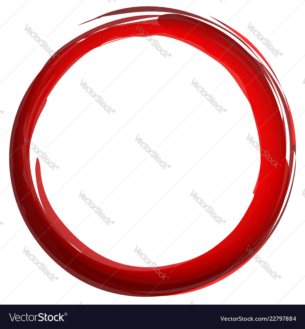 Colorful textured grungy circle isolated on white