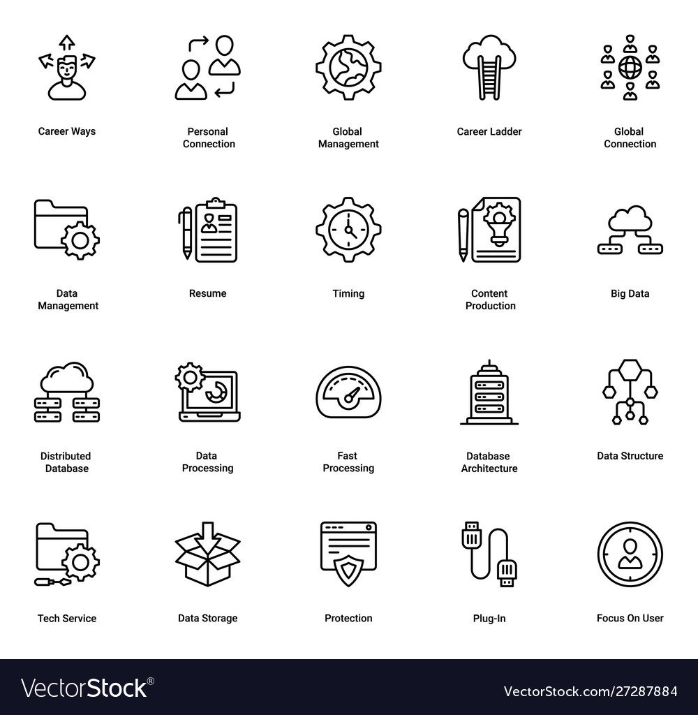 Data management Royalty Free Vector Image - VectorStock