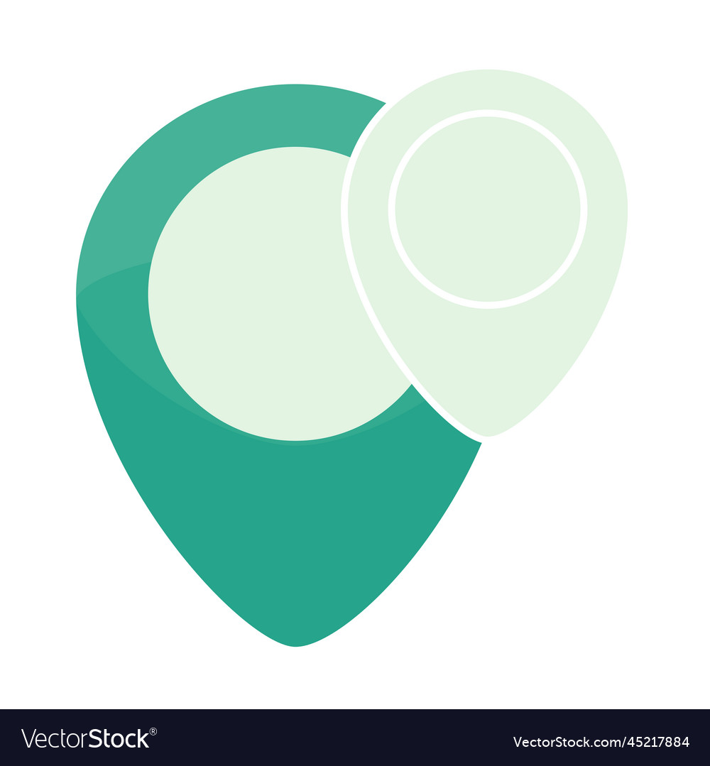 Gps pointer glassmorphism icon