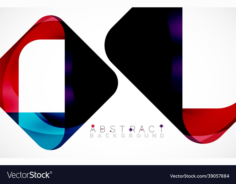 Minimal background abstract square shape vector image Minimal background abstract square shape