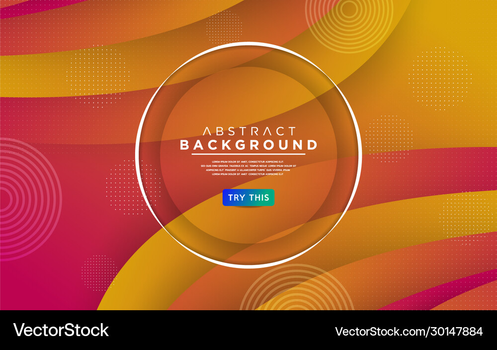 Modern dynamic gradient orange background Vector Image