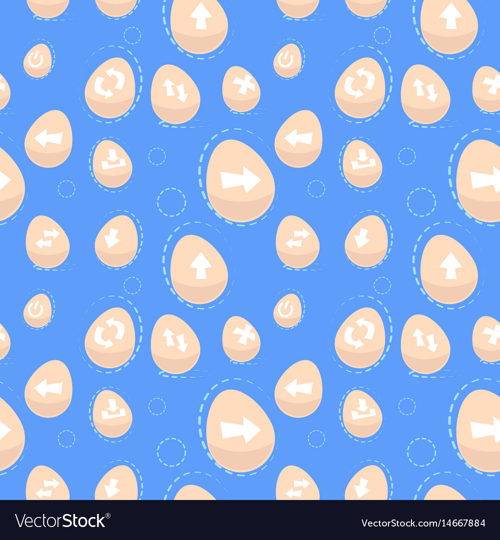 Seamless pattern arrow collection navigation
