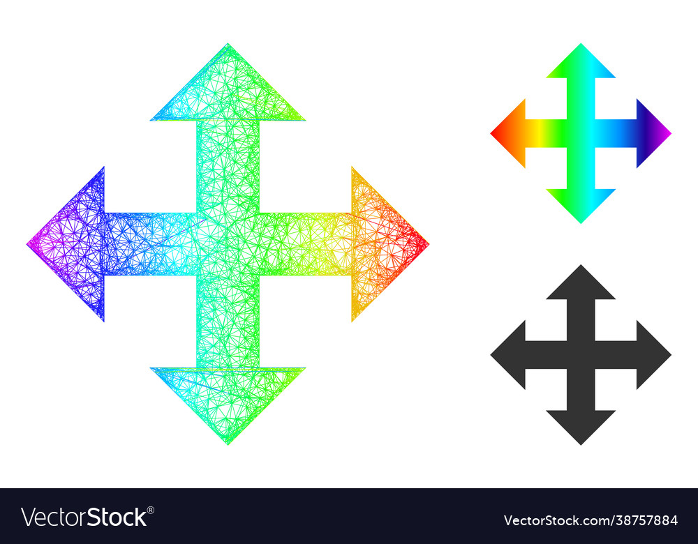 Spectrum net mesh gradient expand icon