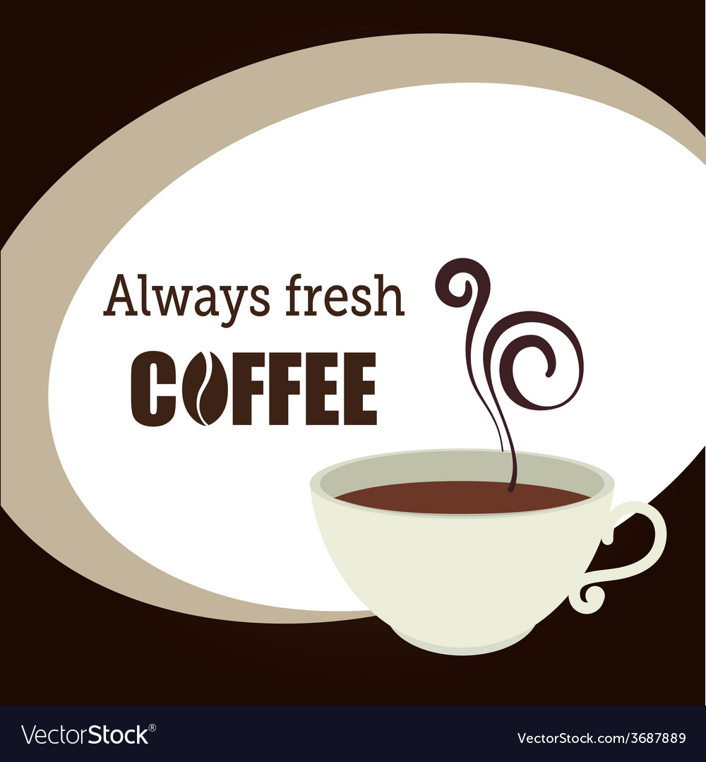 Coffee design over brown background