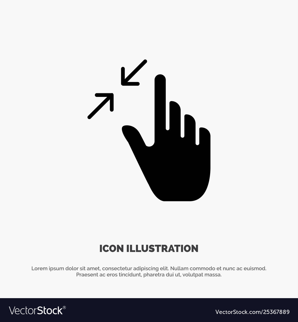 Contract gestures interface pinch touch solid