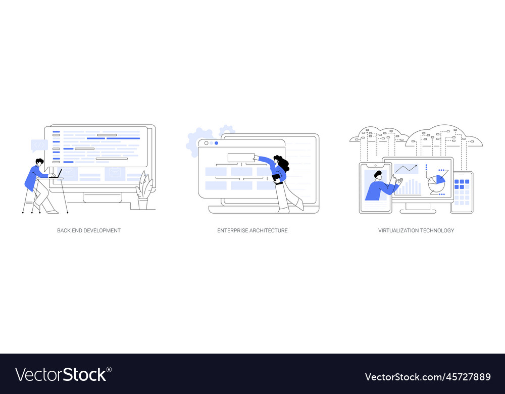 Enterprise software abstract concept