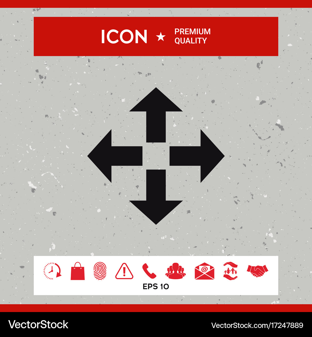 Move icon Royalty Free Vector Image - VectorStock