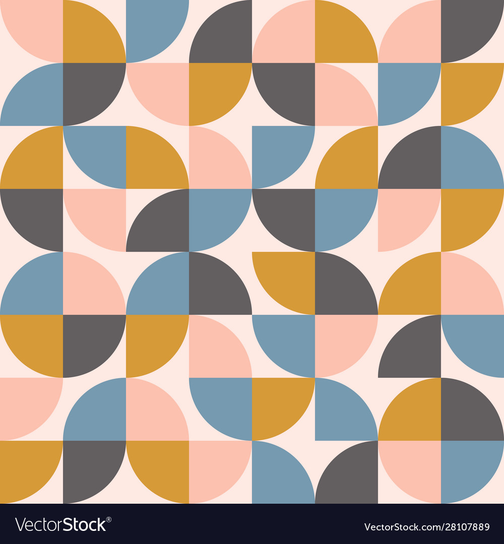 Retro Scandinavian Circle Pattern