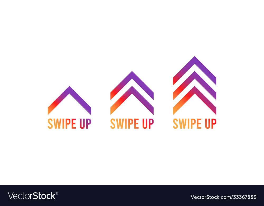 Swipe up set stories button
