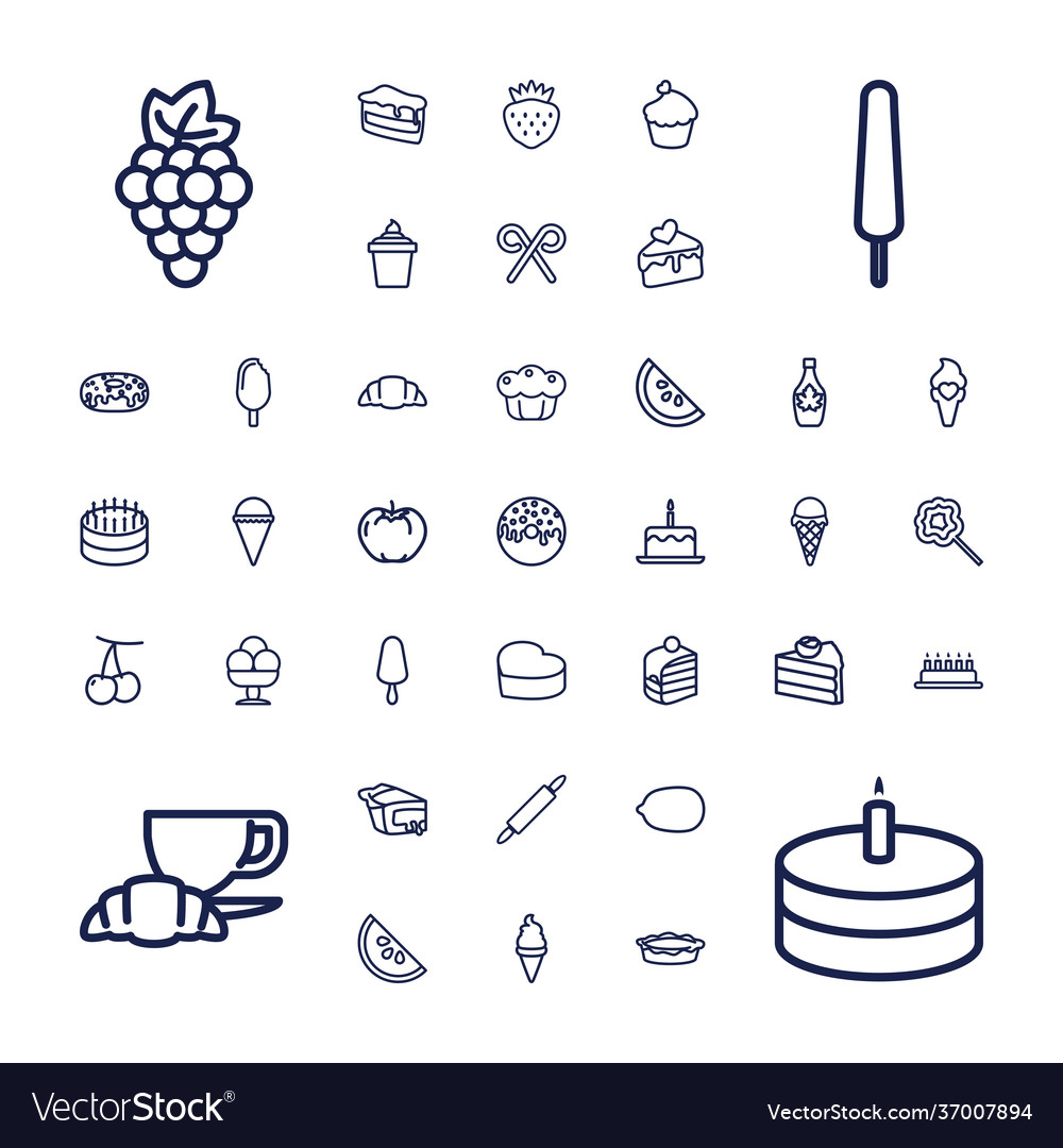 37 dessert icons