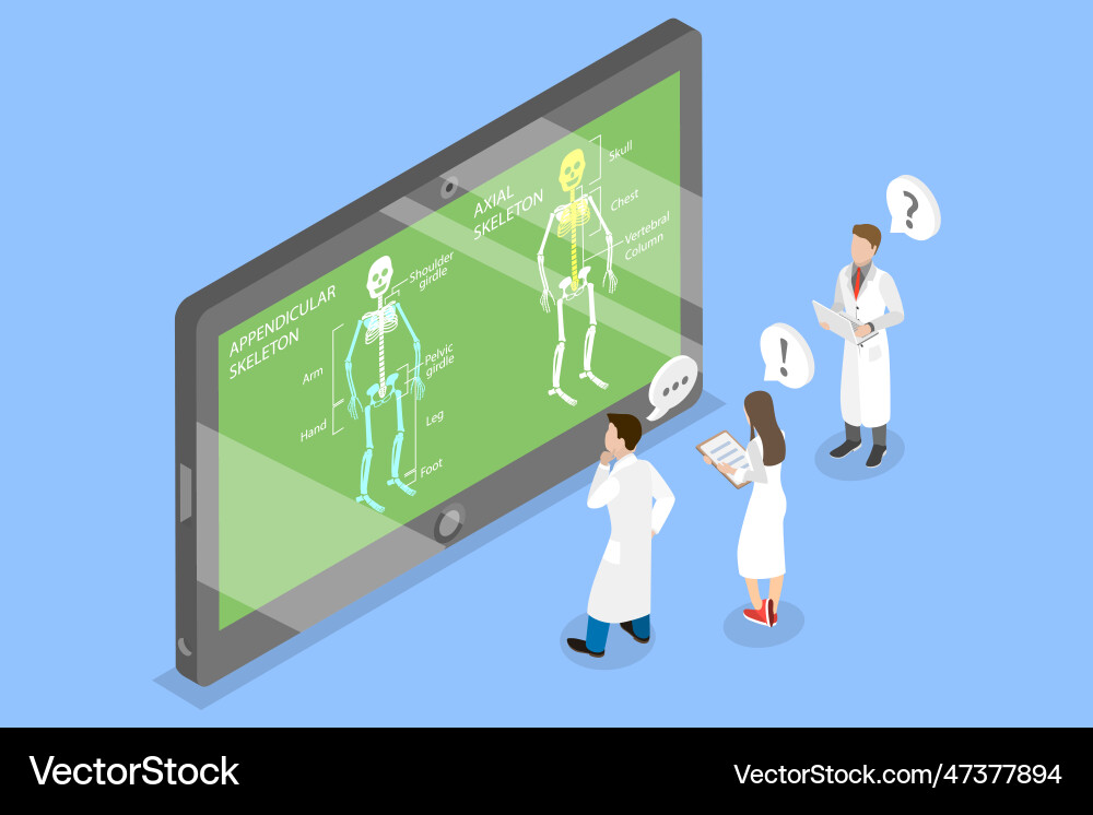 3d isometric flat conceptual Royalty Free Vector Image