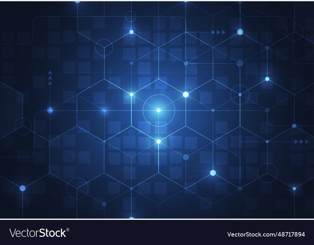 Abstract background with technology circuit board vector image Abstract background with technology circuit board