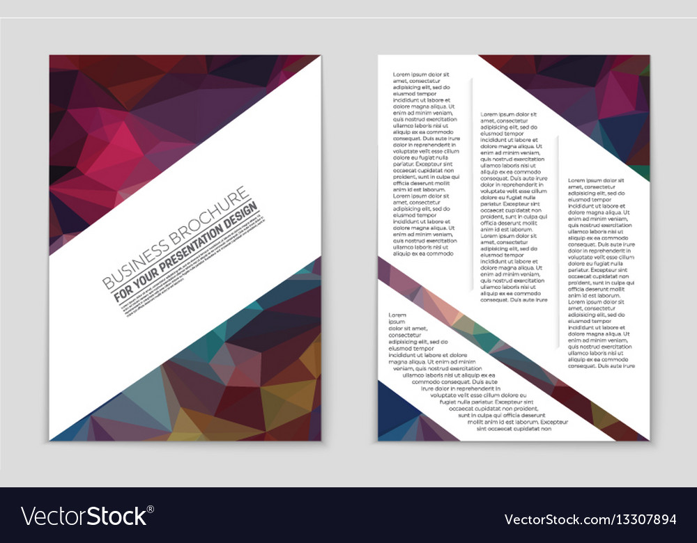 Abstract layout background set for art